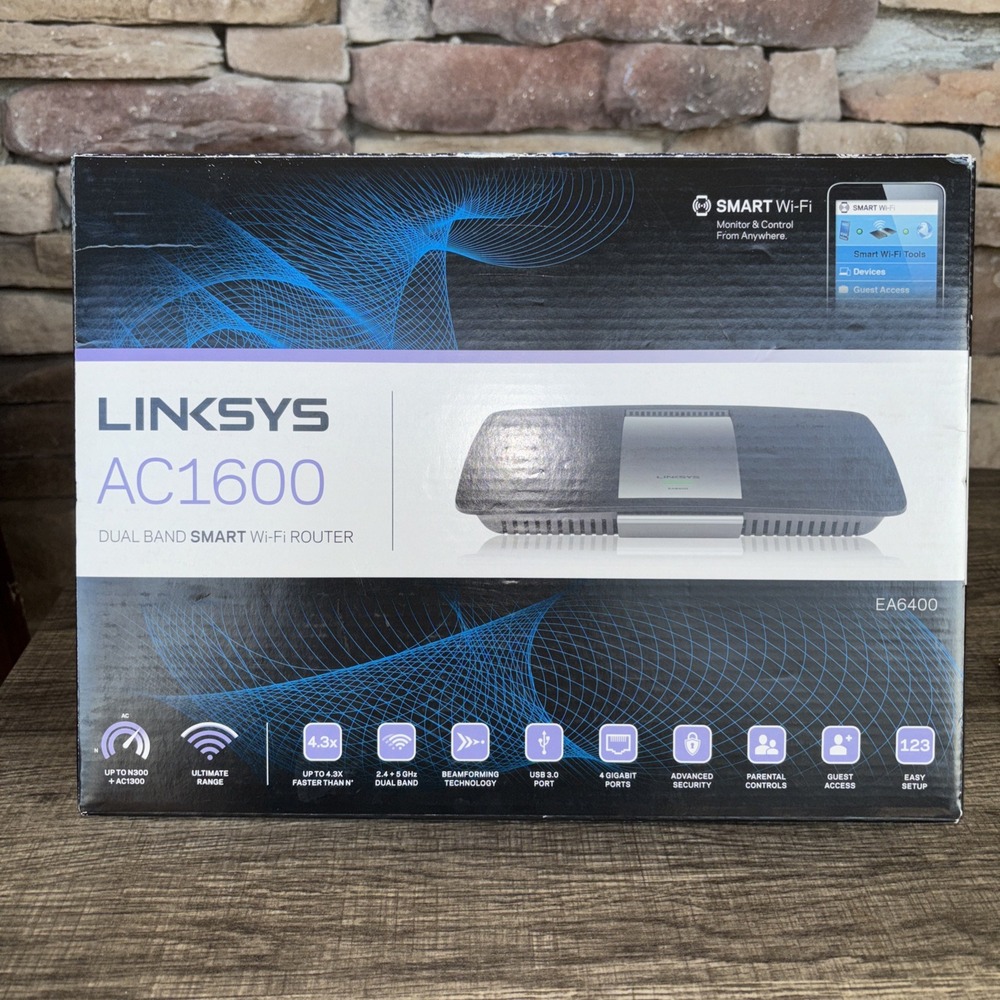 LINKSYS AC1600 Dual Band Smart WI-FI Router Access Point